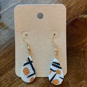 Modern Artist Raindrop Clay Earrings